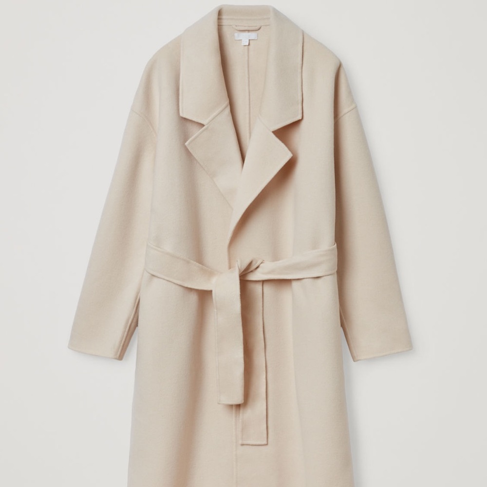 COS WOOL MIX RELAXED BELTED COAT